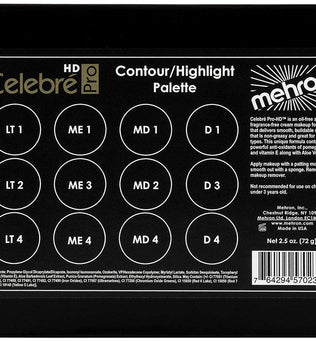 Mehron Celebré Pro-HD Cream Foundation 12 Colour Highlight/Contour