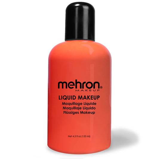 Mehron Liquid Makeup Glow-In-The-Dark / Glow Orange 4.5oz