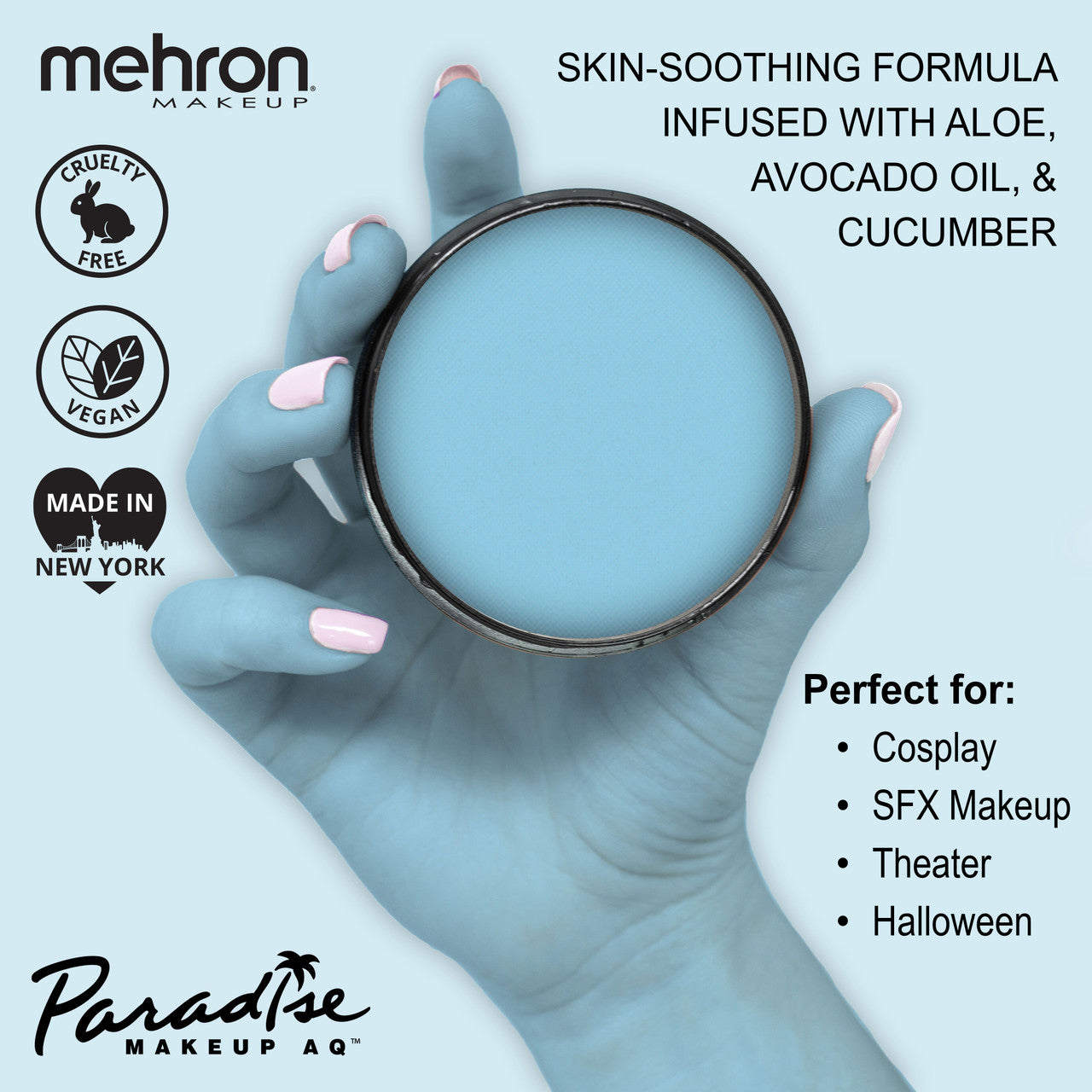 Mehron Paradise Paint Light Blue